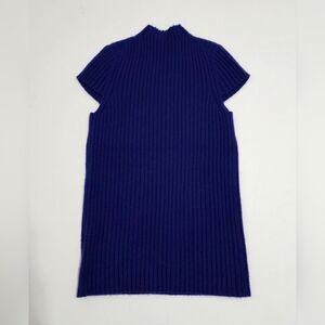 Antonio Melani Sweater Top  Short Sleeve 100% Cashmere Sz Xs Blueish Purple Chic